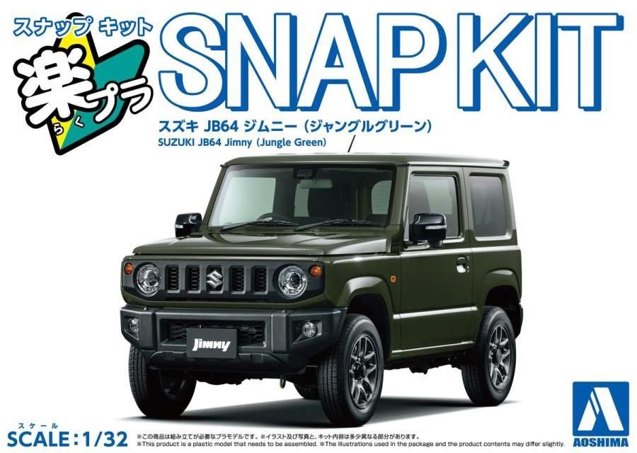 Aoshima 1/32 Suzuki JB64 Jimny (Jungle Green) Snap Kit 069158