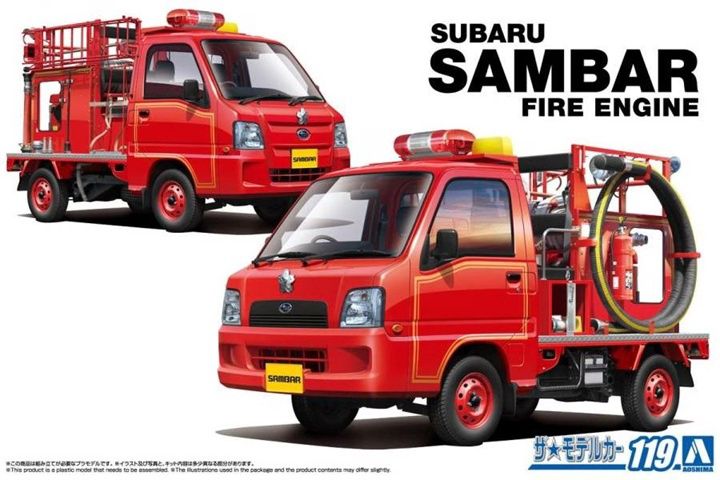 Aoshima 1/24 Subaru Sambar Fire Engine 202104