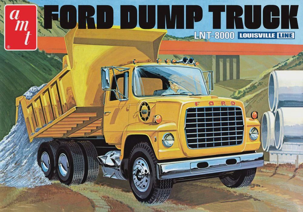 AMT 1/25 Ford Dump Truck LNT-8000 Louisville Line 1526