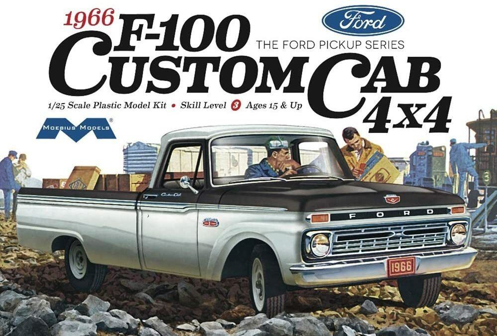Moebius 1/25 1966 Ford F-100 Custom Cab 4x4 1236