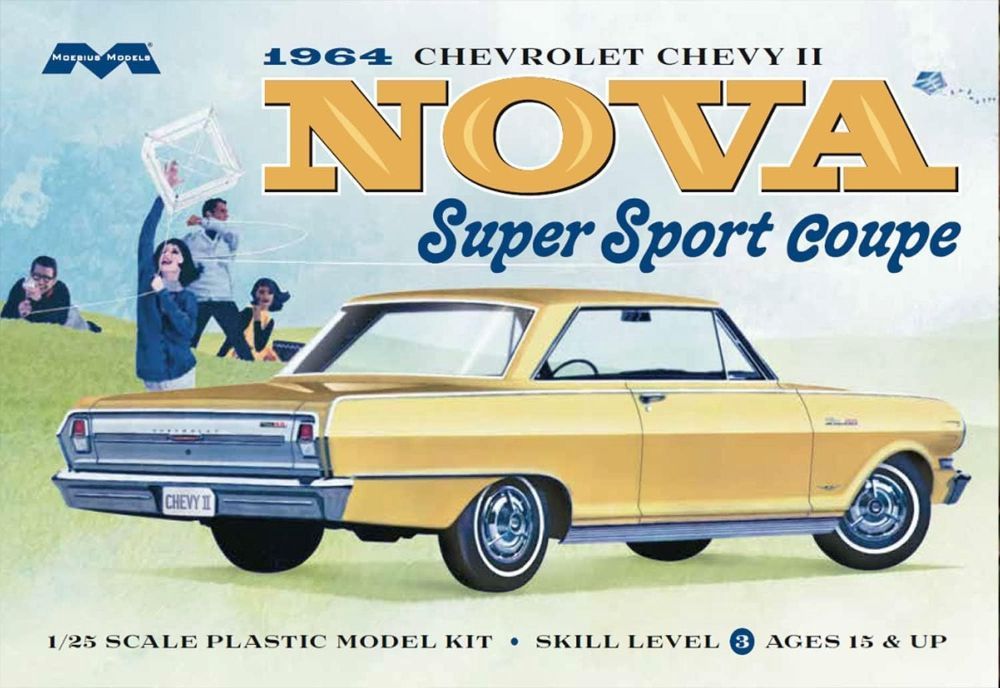 Moebius 1/25 1964 Chevrolet Chevy II Nova Super Sport Coupe 2320