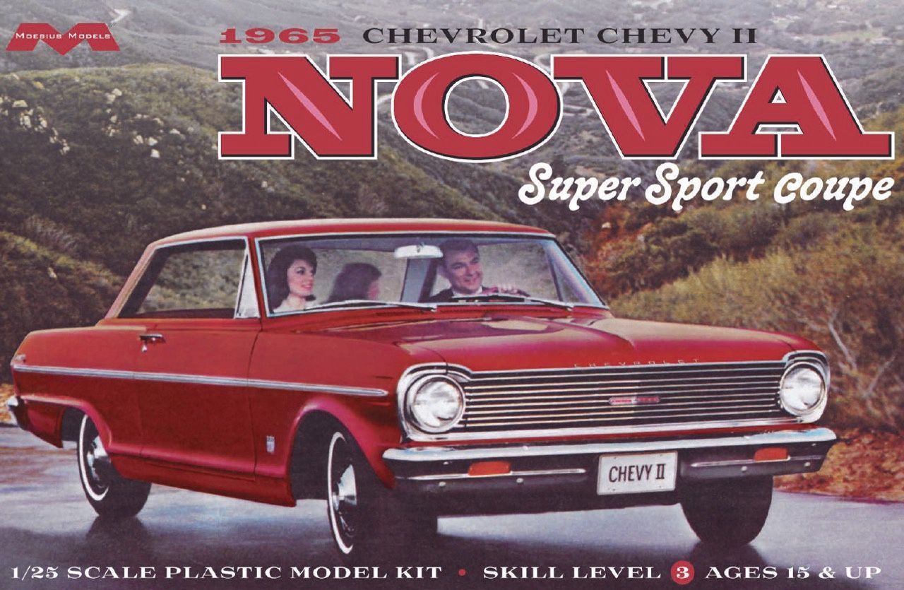 Moebius 1/25 1965 Chevrolet Chevy II Nova Super Sport Coupe 2322