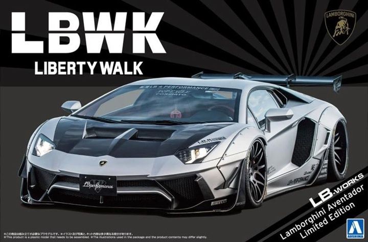 Aoshima 1/24 Liberty Walk LB-Works Lamborghini Aventador Limited Edition Ver. 1 202333