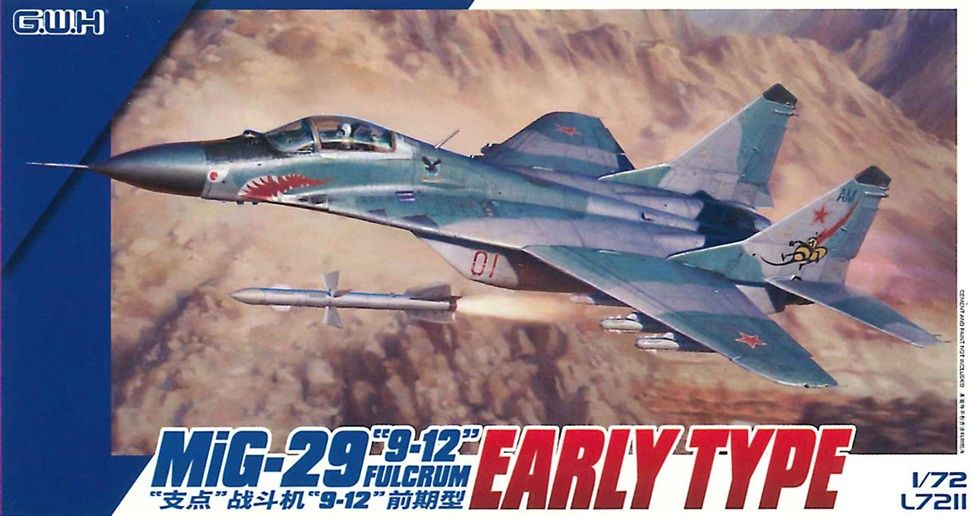 Great Wall Hobby 1/72 MiG-29 &quot;9-12&quot; Fulcrum Early Type L7211