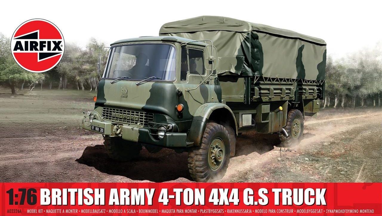 Airfix 1/76 British Army 4-ton 4x4 G.S. Truck A02326A