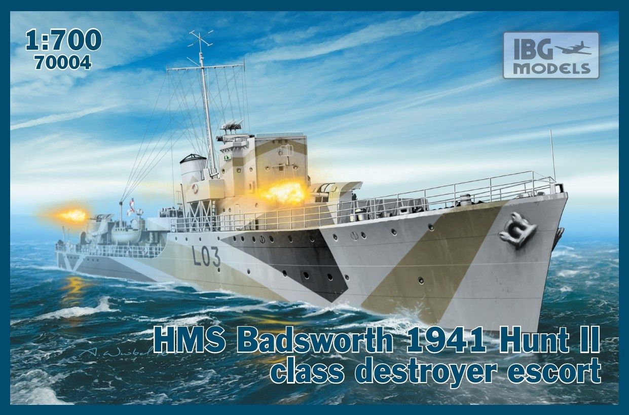 IBG 1/700 HMS Badsworth 1941 Hunt II Class Destroyer Escort 70004