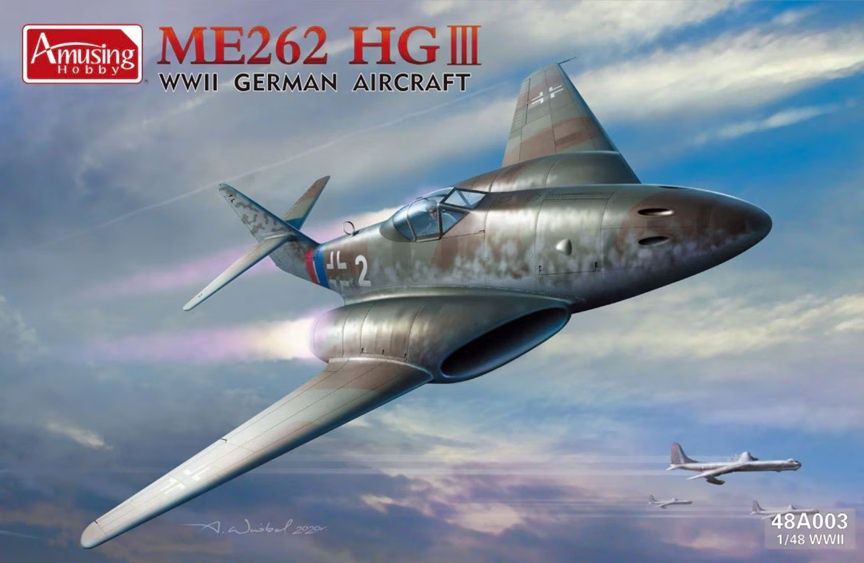 Amusing Hobby 1/48 Me262 HG III WWII German Aircraft 48A003