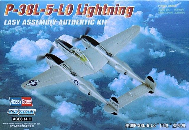 Hobby Boss 1/72 P-38L-5-LO Lightning Easy Assembly 80284