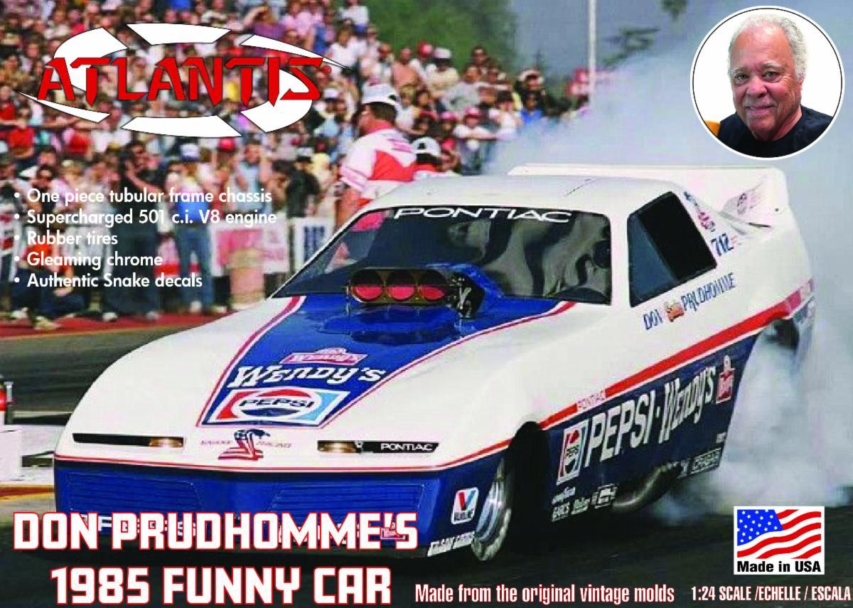 Atlantis 1/24 Don Prudhomme's Pepsi-Wendy's 1985 Pontiac Funny Car 2711