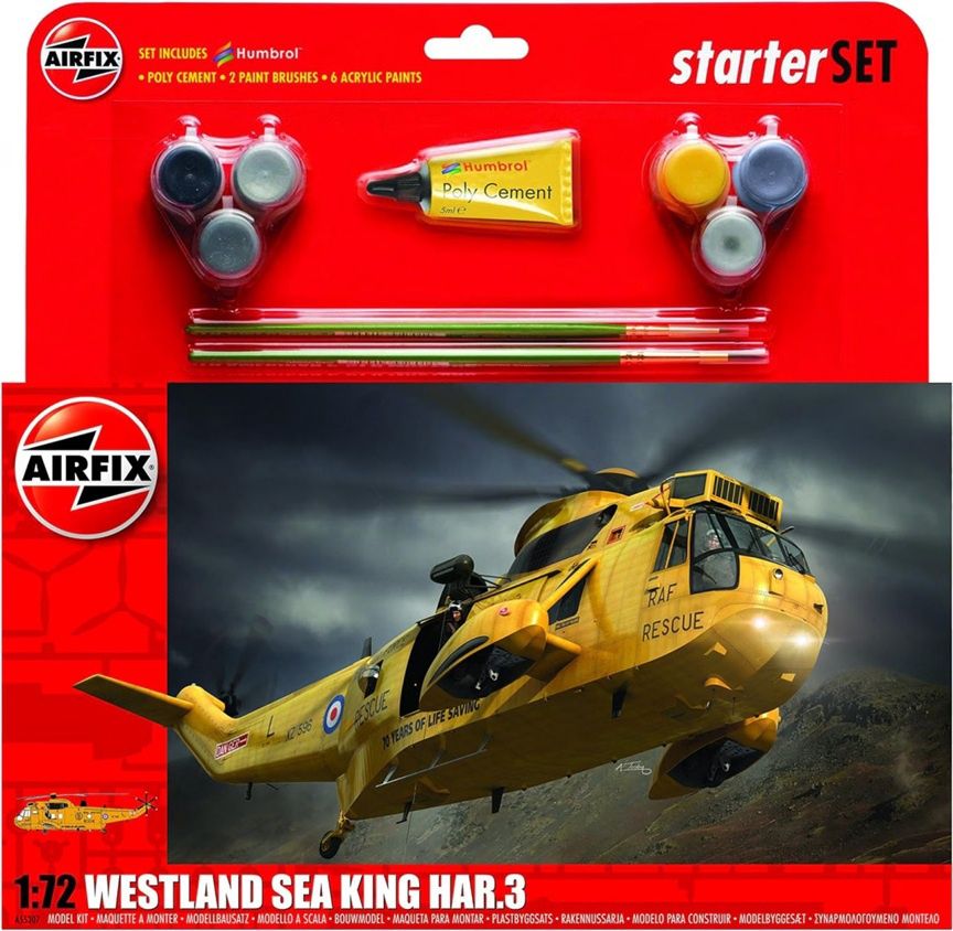 Airfix 1/72 Westland Sea King HAR.3 Starter Set A55307B