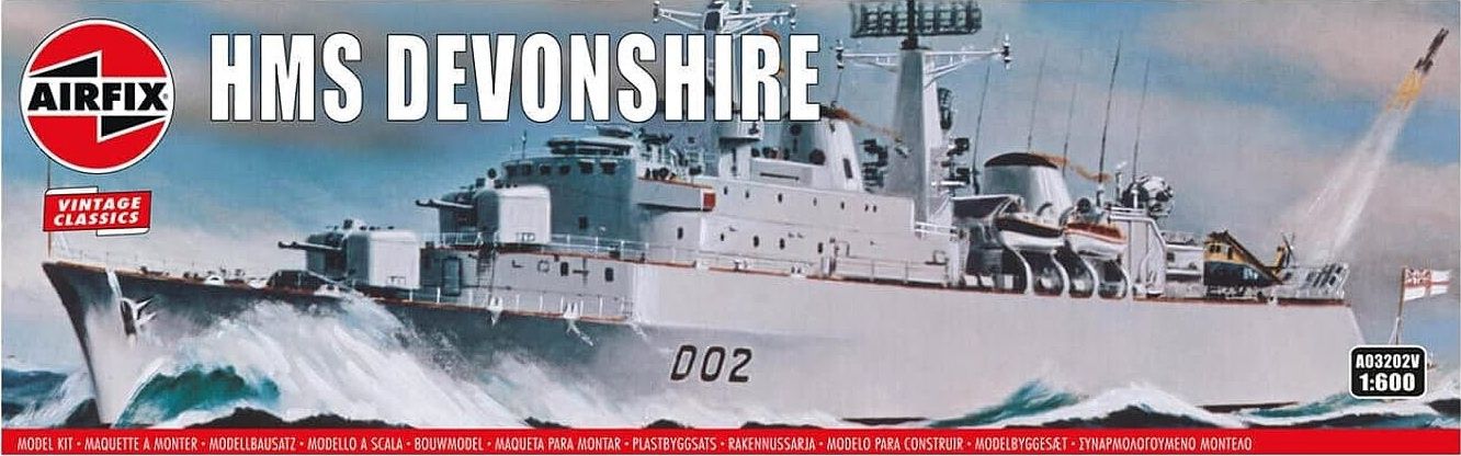 Airfix Vintage 1/600 HMS Devonshire A03202V
