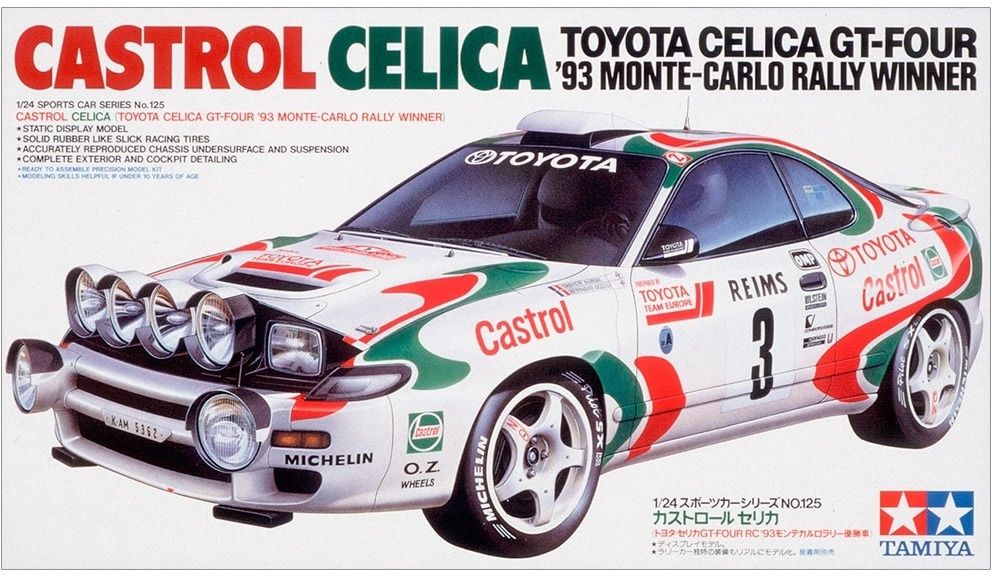 Tamiya 1/24 Castrol Celica GT-Four '93 Monte Carlo Rally Winner 24125