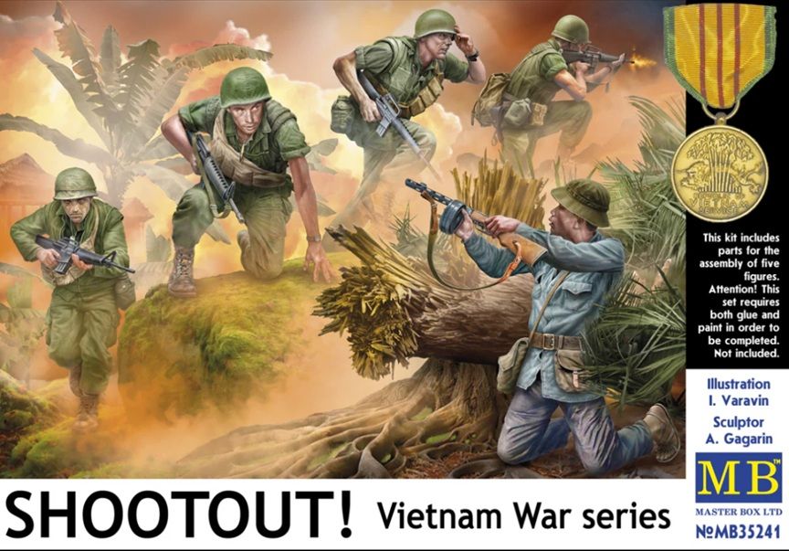 Master Box 1/35 Shootout! Vietnam War Figures 35241