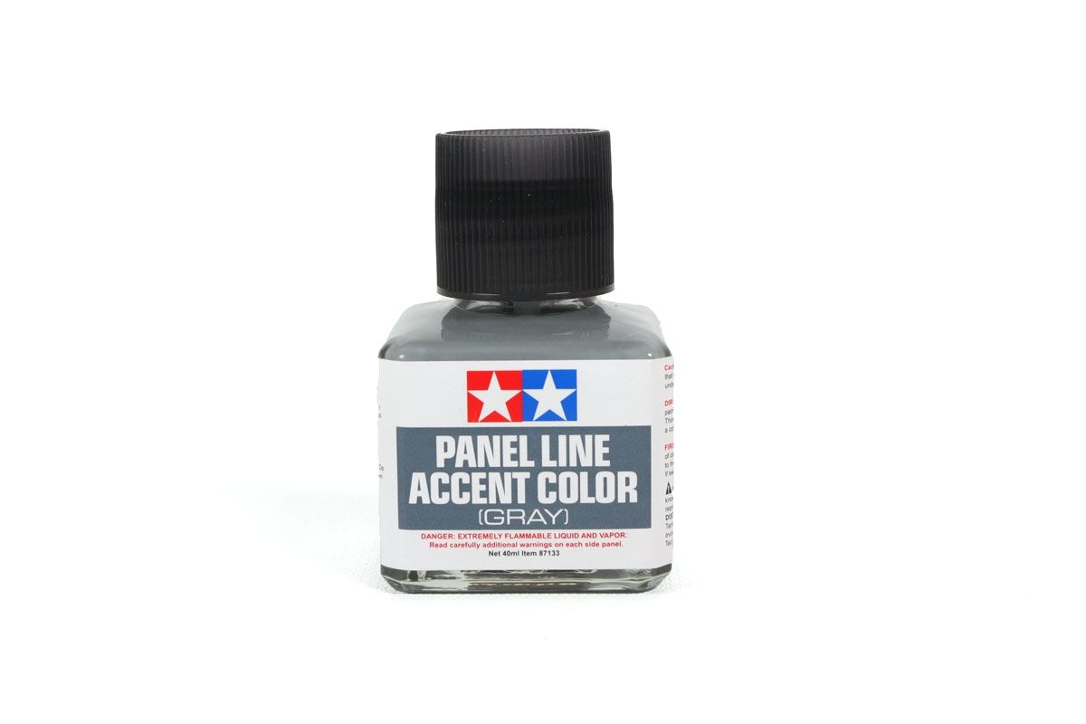 Tamiya Gray Panel Line Accent Color (40ml Bottle) 87133