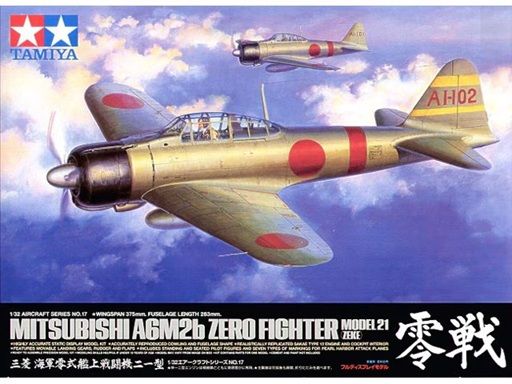 Tamiya 1/32 Mistubishi A6M2b Zero Fighter Model 21 (Zeke) 60317