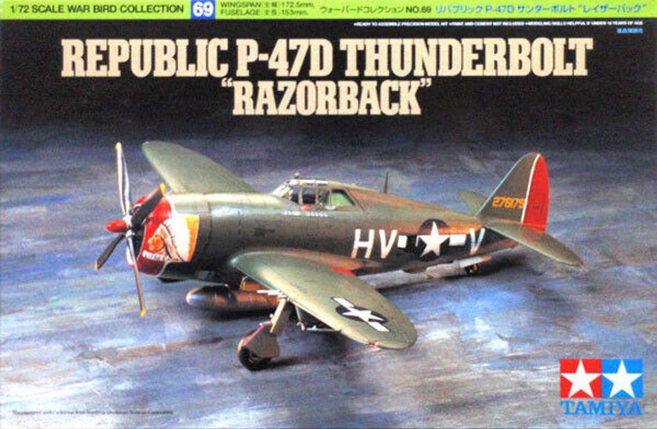Tamiya 1/72 Republic P-47D Thunderbolt "Razorback" 60769