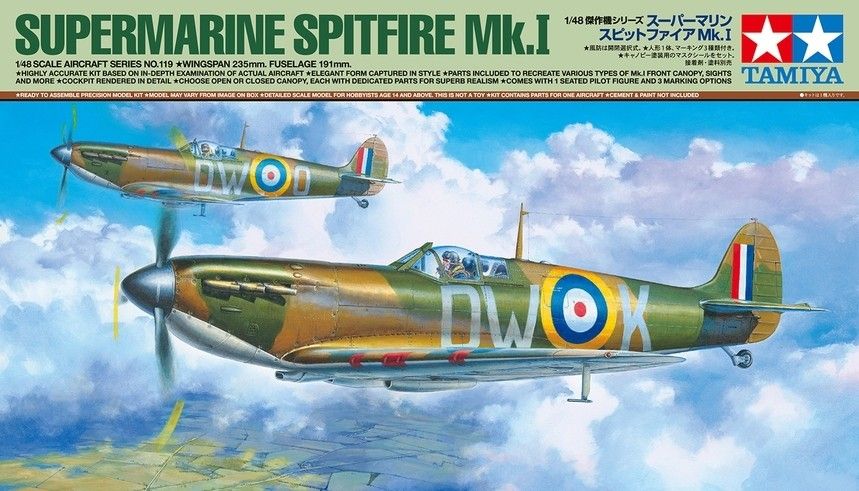 Tamiya 1/48 Supermarine Spitfire Mk.I 61119