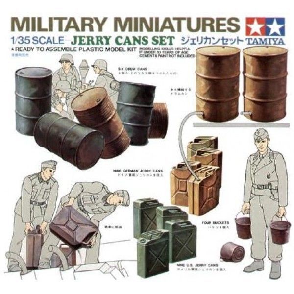 Tamiya 1/35 Jerry Cans Set 35026