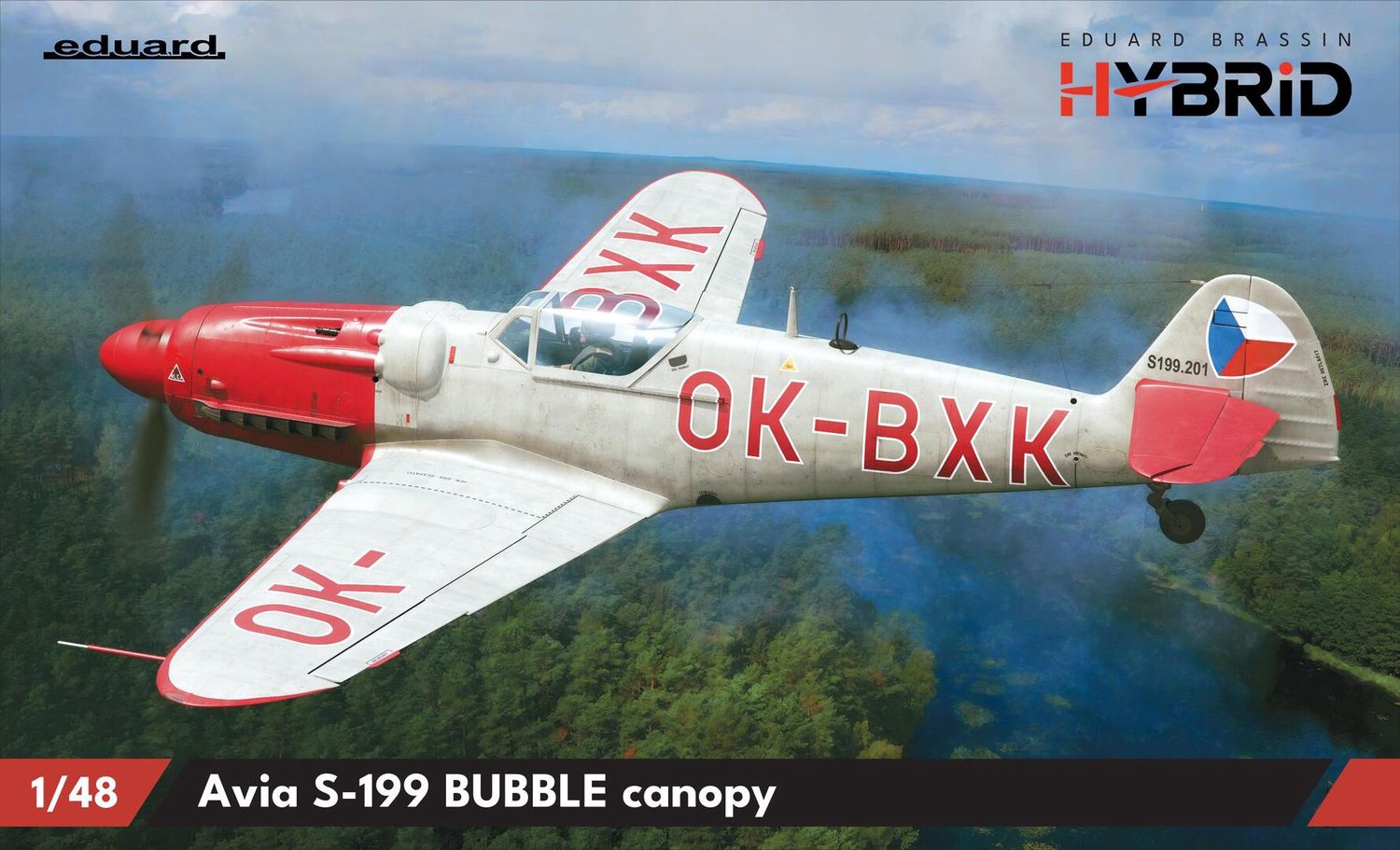 Eduard 1/48 Avia S-199 Bubble Canopy [Hybrid Edition] 948012