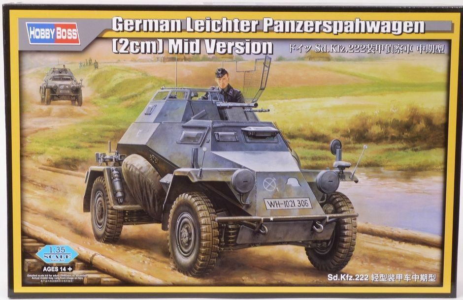 Hobby Boss 1/35 German Leichter Panzerspahwagen (2cm) Sd.Kfz.222 Mid Version 80149