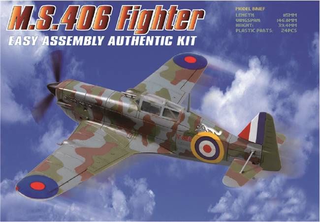 Hobby Boss 1/72 M.S.406 Fighter Easy Assembly 80235