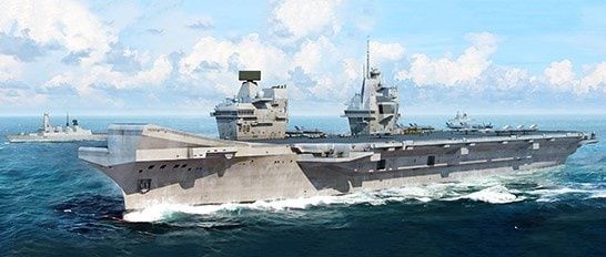 Trumpeter 1/700 HMS Queen Elizabeth Aircraft Carrier 06751