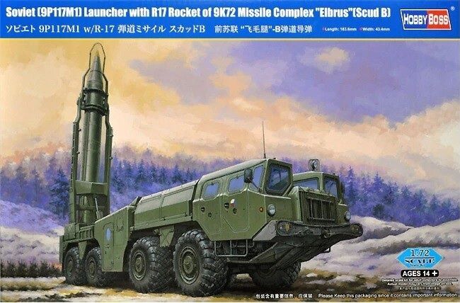 Hobby Boss 1/72 Soviet 9P117M1 Launcher with R17 Rocket of 9K72 Missile Complex "Elbrus" (Scud B) 82939