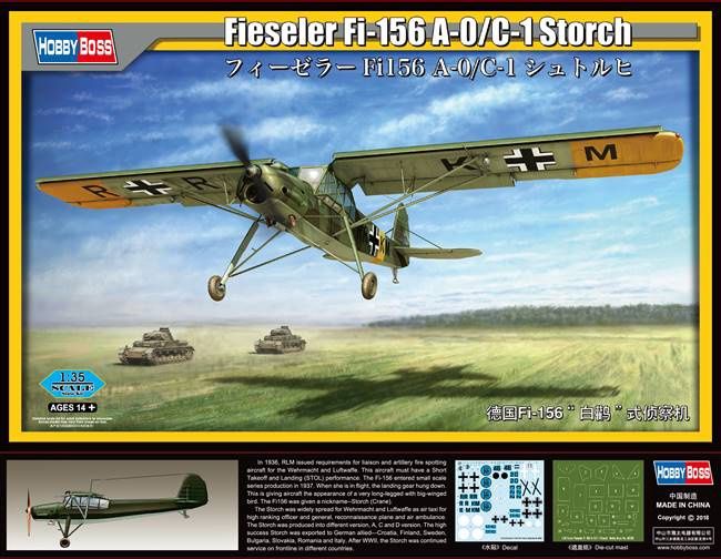 Hobby Boss 1/35 Fieseler Fi-156 A-0/C-1 Storch 80180