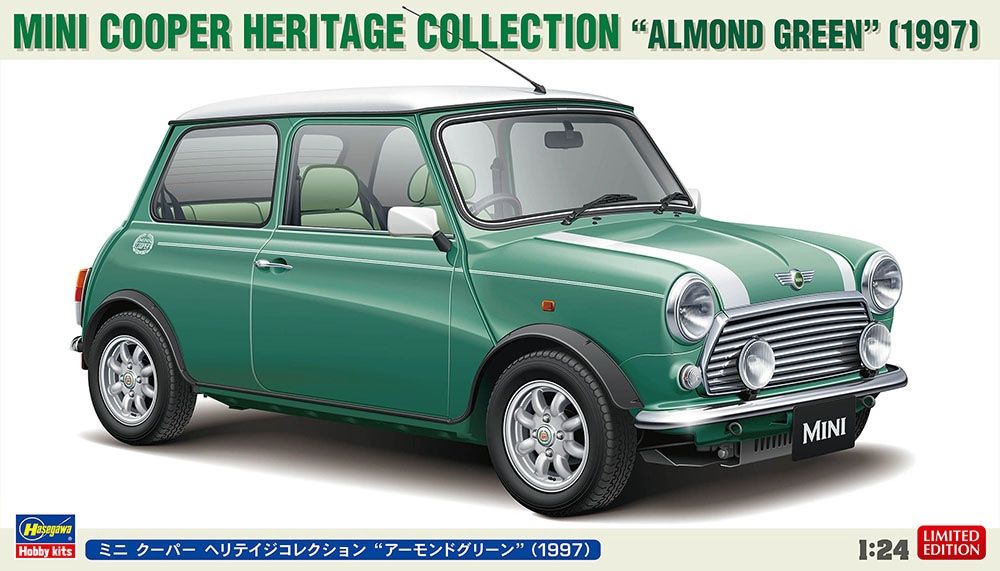 Hasegawa 1/24 Mini Cooper Heritage Collection "Almond Green" (1997) 20789