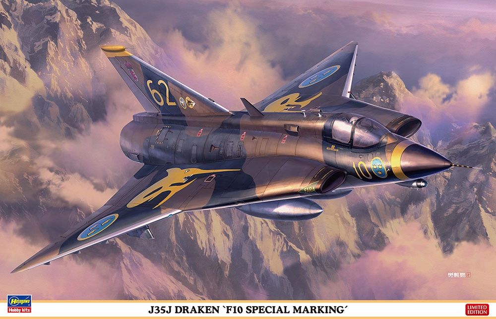 Hasegawa 1/48 J-35J Draken `F10 Special Marking´ 07547