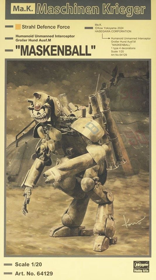 Hasegawa 1/20 "Maskenball" Humanoid Unmanned Interceptor Groser Hund Ausf.M 64129