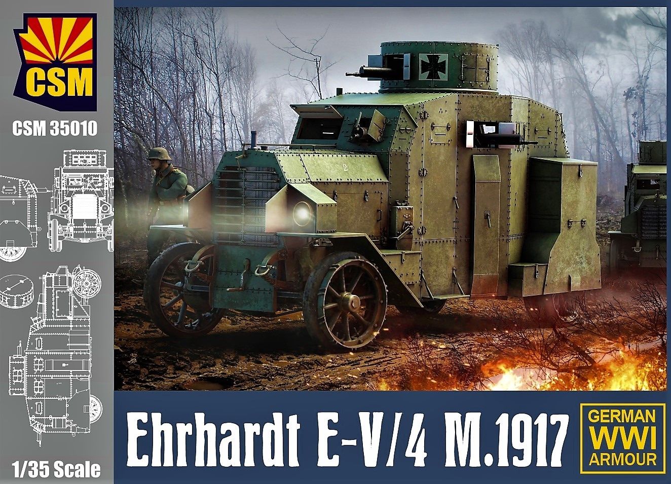 Copper State 1/35 Ehrhardt E-V/4 M.1917 German WWI Armour 35010