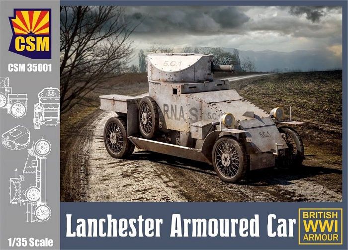 Copper State 1/35 Lanchester Armoured Car British WWI Armour 35001