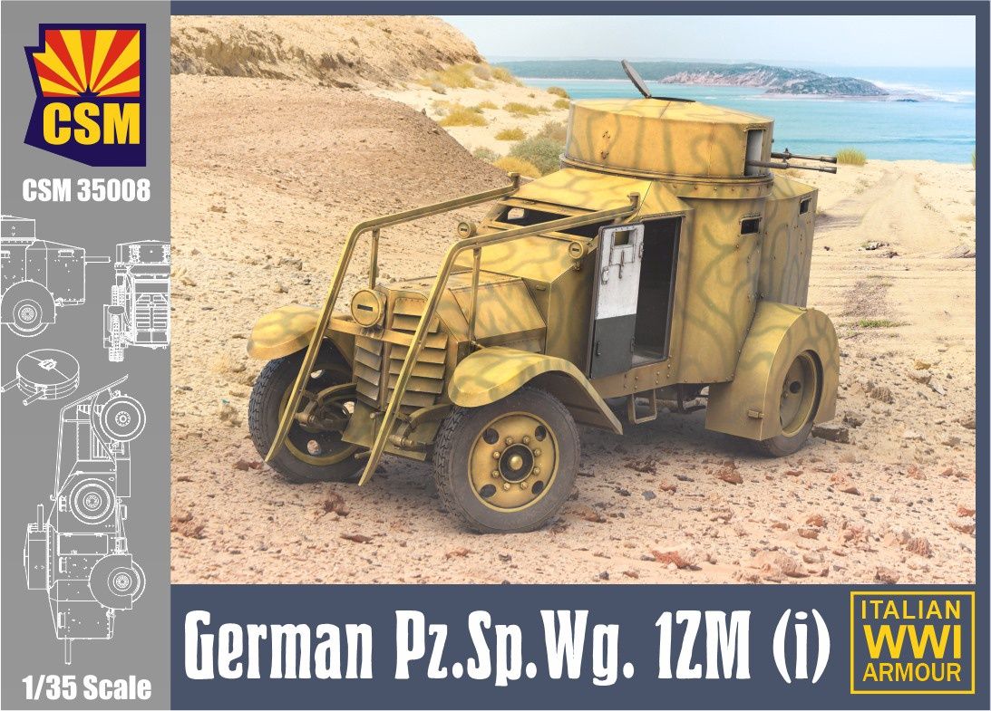 Copper State 1/35 German Pz.Sp.Wg. 1ZM (i) Italian WWI Armour 35008