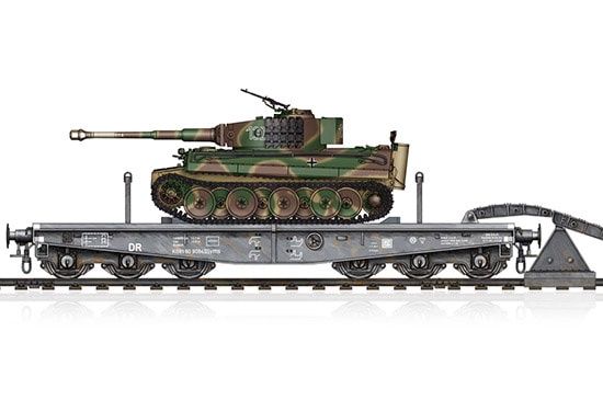Hobby Boss 1/72 Schwere Plattformwagen Type SSyms 80 &amp; Pz.Kpfw.VI Ausf.E Tiger I 82934