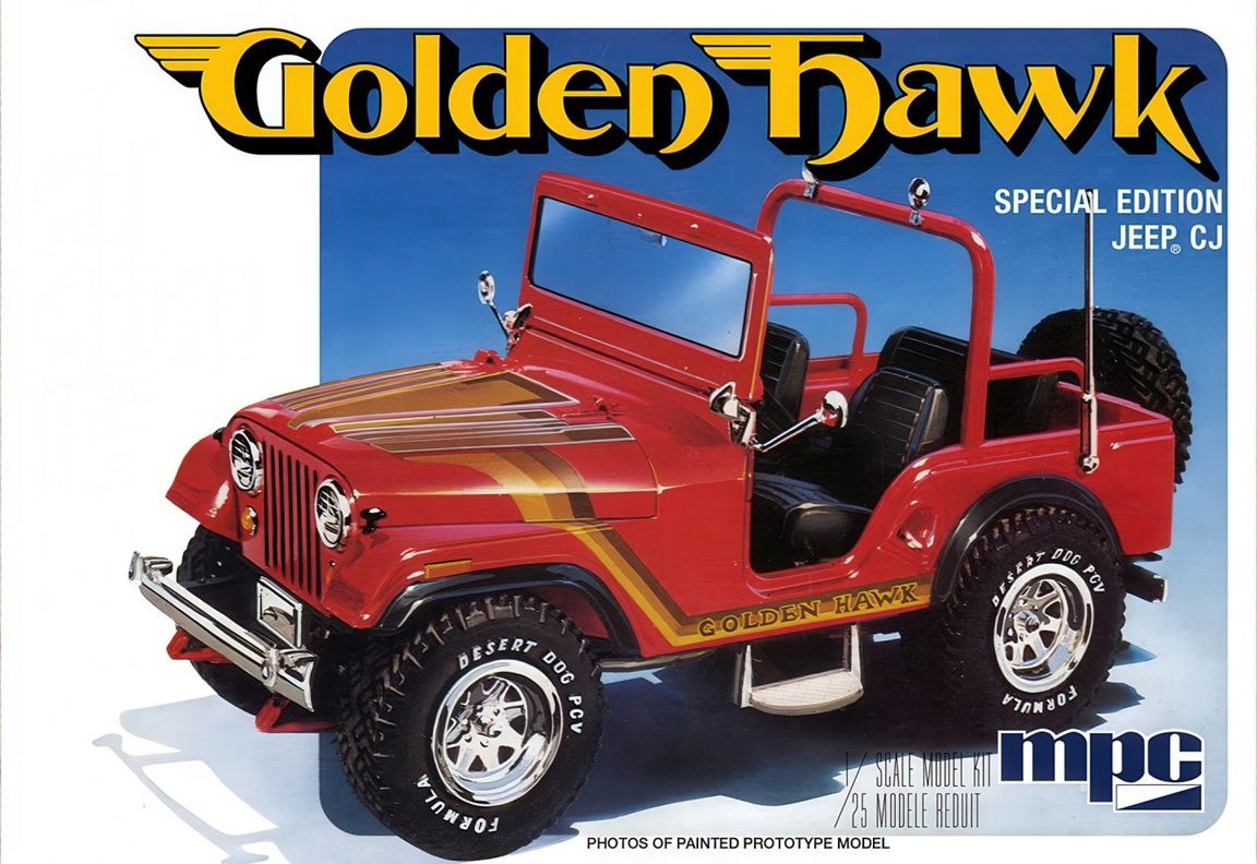 MPC 1/25 Golden Hawk Special Edition Jeep CJ 986