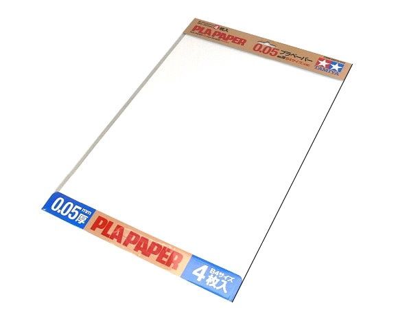 Tamiya Construction Series Pla-Paper 0.05 mm B4 Size (364 x 257mm) (4 Pcs.) 69948