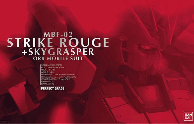 Bandai 1/60 PG MBF-02 Strike Rouge + Skygrasper ORB Mobile Suit 0138257