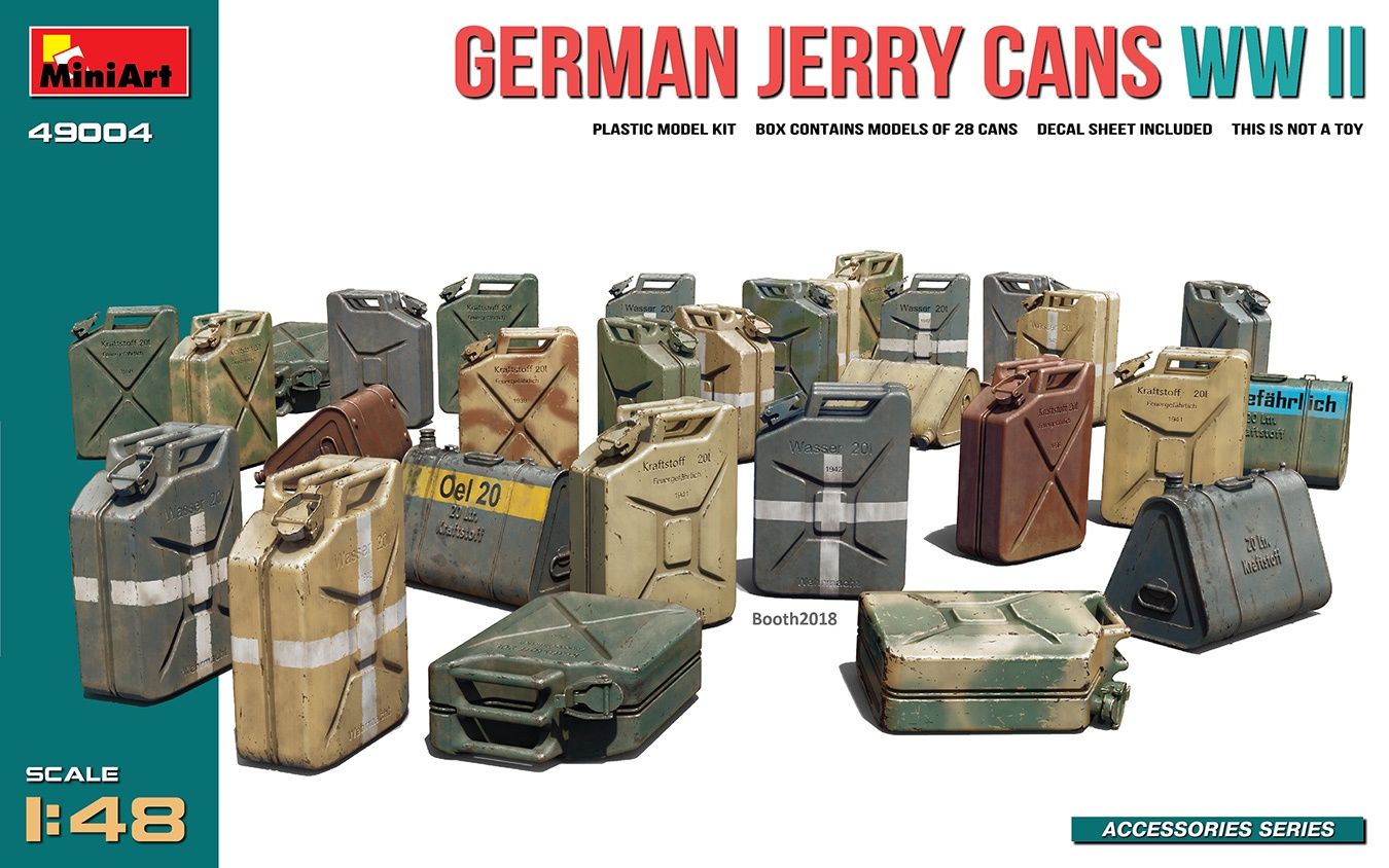 MiniArt 1/48 German Jerry Cans WW II 49004