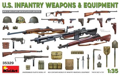 MiniArt 1/35 U.S. Infantry Weapons &amp; Equipment WW II 35329