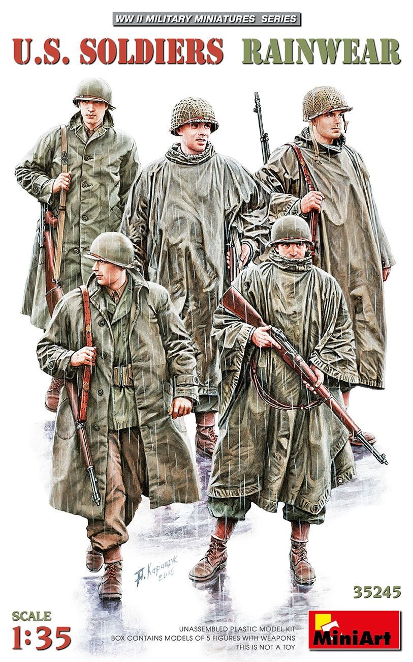 MiniArt 1/35 U.S. Soldiers Rainwear WW II 35245