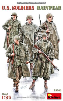 MiniArt 1/35 U.S. Soldiers Rainwear WW II 35245