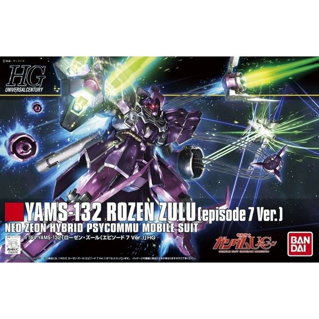 Bandai 1/144 HGUC #185 YAMS-132 Rozen Zulu (Episode 7 Ver.) Neo Zeon Hybrid Psycommu Mobile Suit 5069222