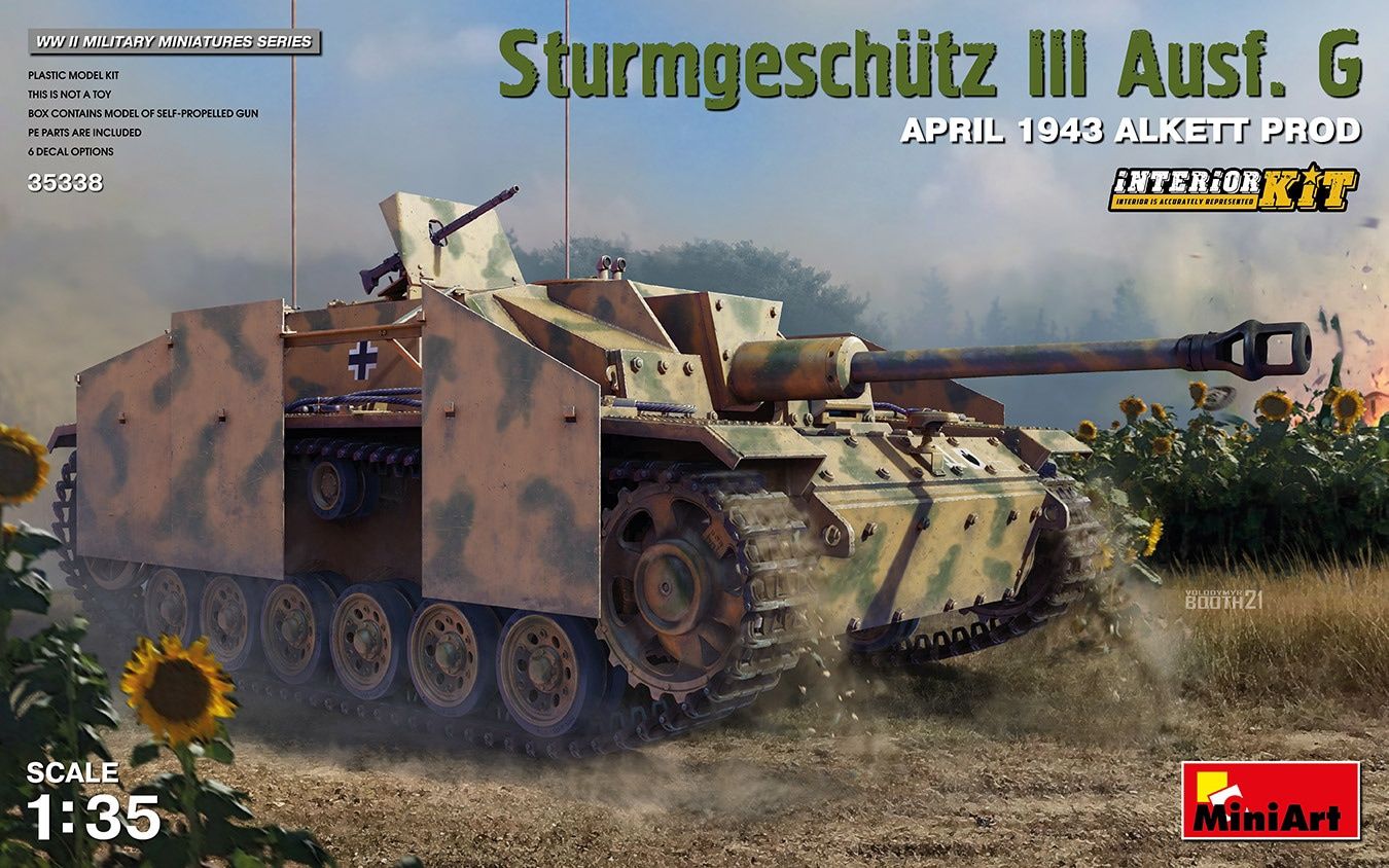 MiniArt 1/35 Sturmgeschutz III Ausf. G April 1943 Alkett Prod Interior Kit 35338