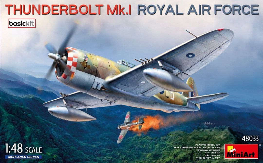 MiniArt 1/48 Thunderbolt Mk.I Royal Air Force Basic Kit 48033