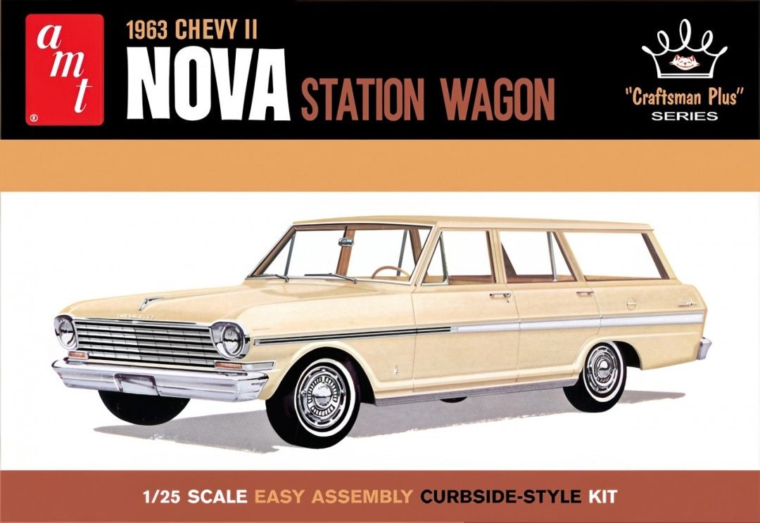AMT 1/25 1963 Chevy II Nova Station Wagon 1202