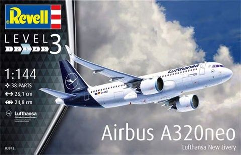 Revell Germany 1/144 Airbus A320 Neo Lufthansa New Livery 03942