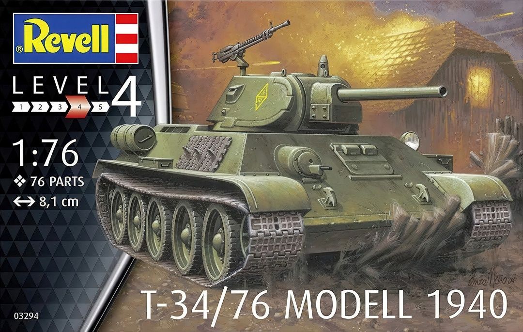 Revell Germany 1/76 T-34/76 Modell 1940 03294