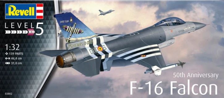 Revell Germany 1/32 50th Anniversary F-16 Falcon 03802