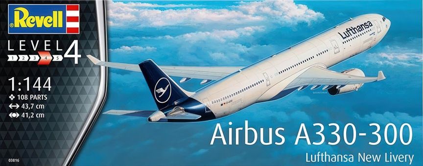 Revell Germany 1/144 Airbus A330-300 Lufthansa New Livery 03816